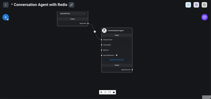 Adding the ChatOpenAI node to the conversational workflow